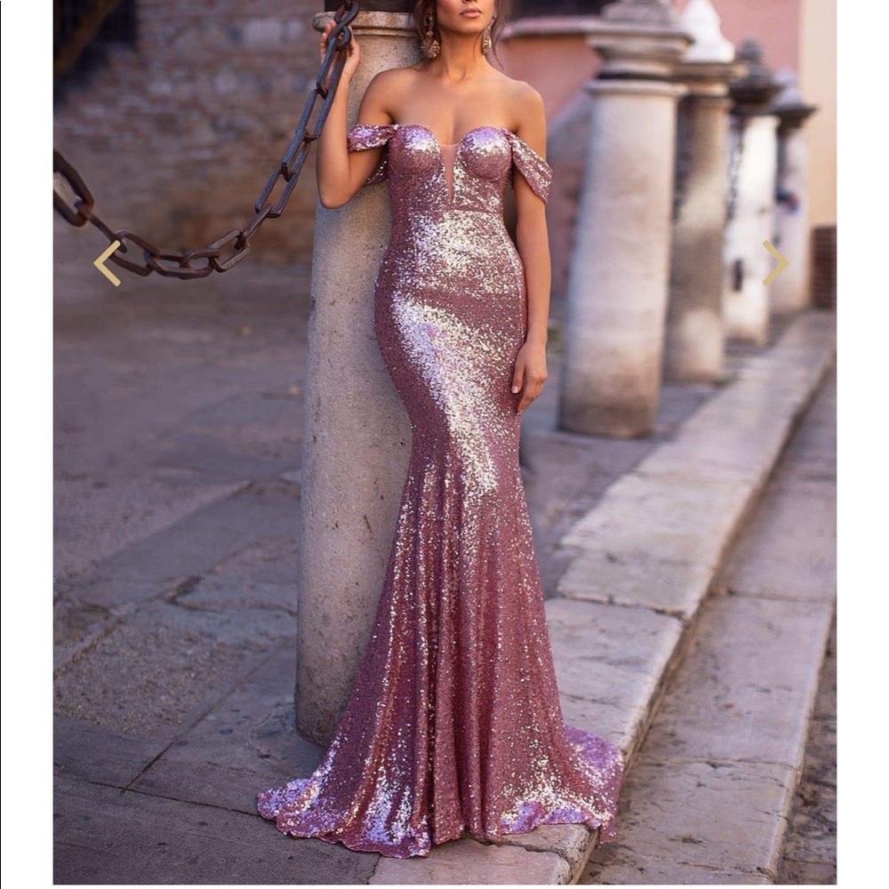 Kassandra Floor Length Strapless Formal Gown